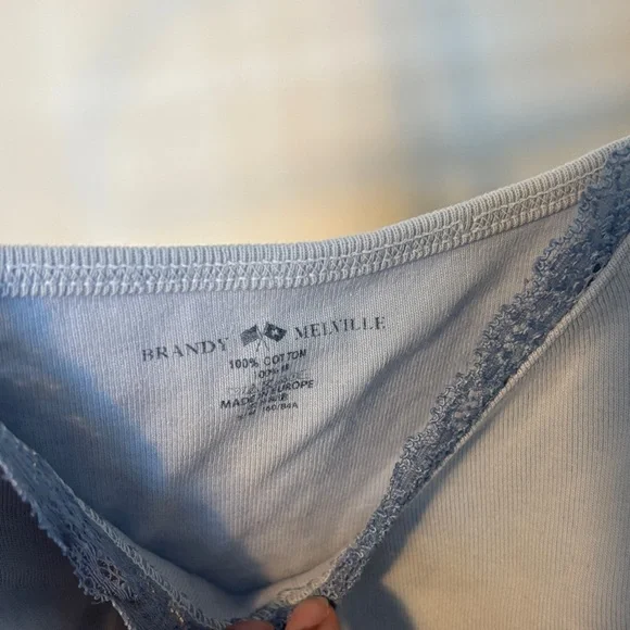 Brandy Melville Blue Lace Cami - Picture 2 of 2